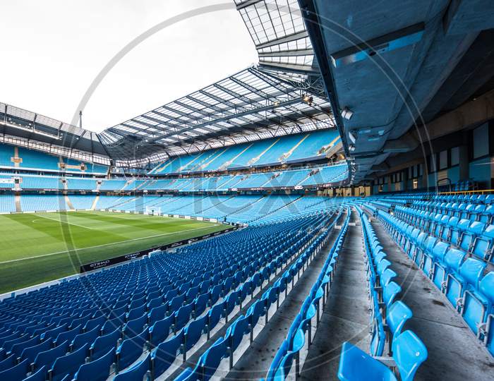 MANCHESTER/ENGLAND - 01 February, 2018 : Manchester City Football Club is the Premier League football club in Manchester. Founded in 1880. It is one of the richest football clubs.