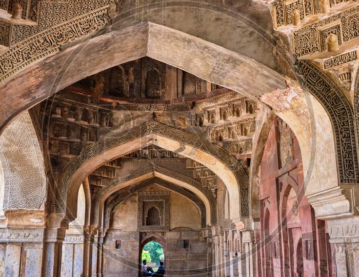 Interior Of Bada Gumbad, The Three Domed Mosque, In Lodi Gardens, New Delhi
