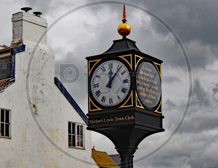 The Clock Near The Sea Front At Lyme Regis Remembering Those Who Gave Their Lives In Defence Of Their Country.