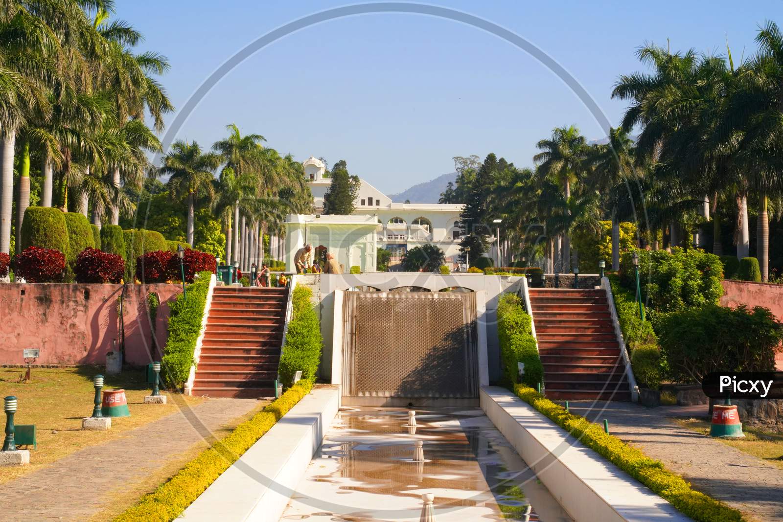 Panchkula, Haryana / India - December 03 2019: Yadavindra Gardens, Also Known As Pinjore Gardens