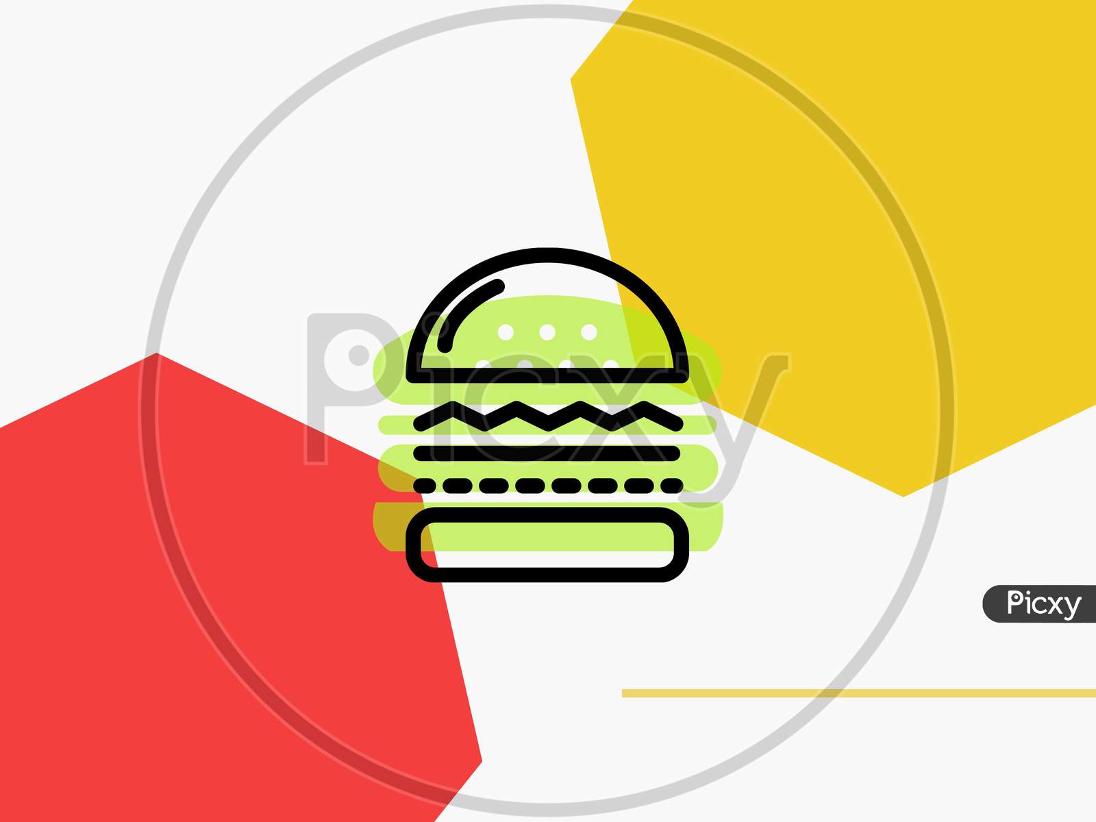 burger template for cafe