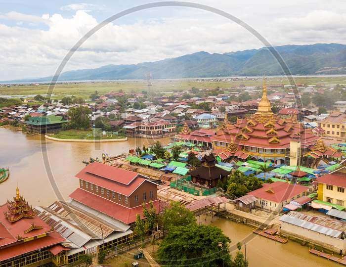 INNLAY/MYANMAR(BURMA) - 5th Aug, 2019 : Innlay Lake is one of the famous lake in Myanmar.