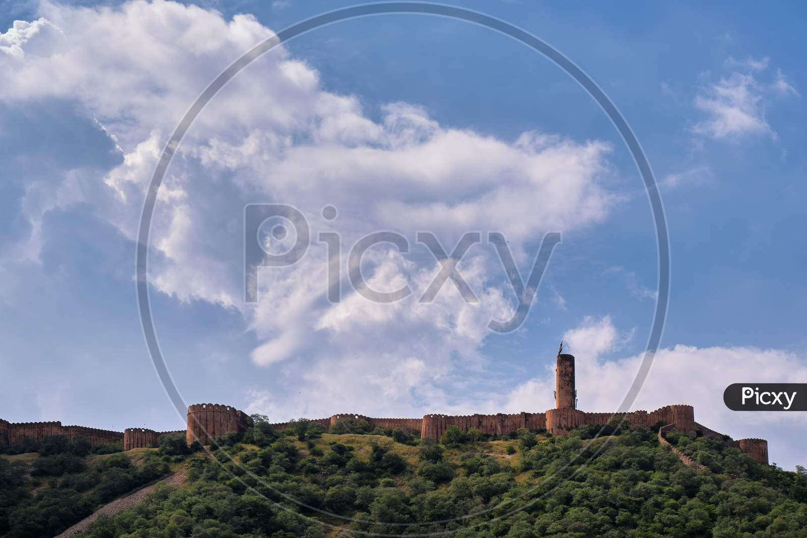 Jaigarh Fort, Overlooking The Amer Fort In Jaipur, Rajasthan, India