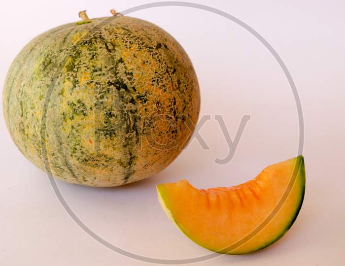cantaloupe melon isolated on nice background