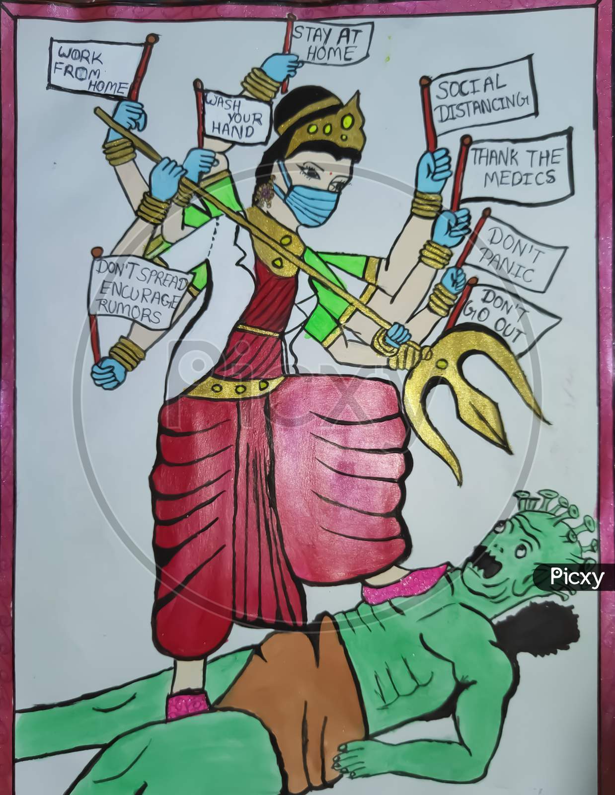 Indian god fight the coronavirus