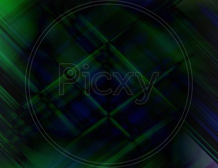 Checkered abstract background with green and blue lines.