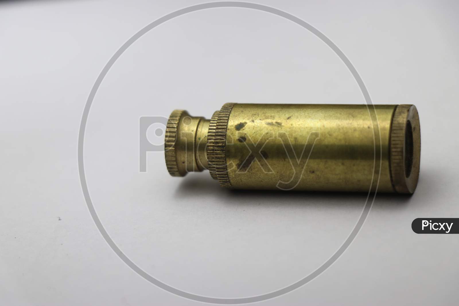 Brass Telescope Which Is Old Fashioned Used As Equipment To See Large Distance Objects