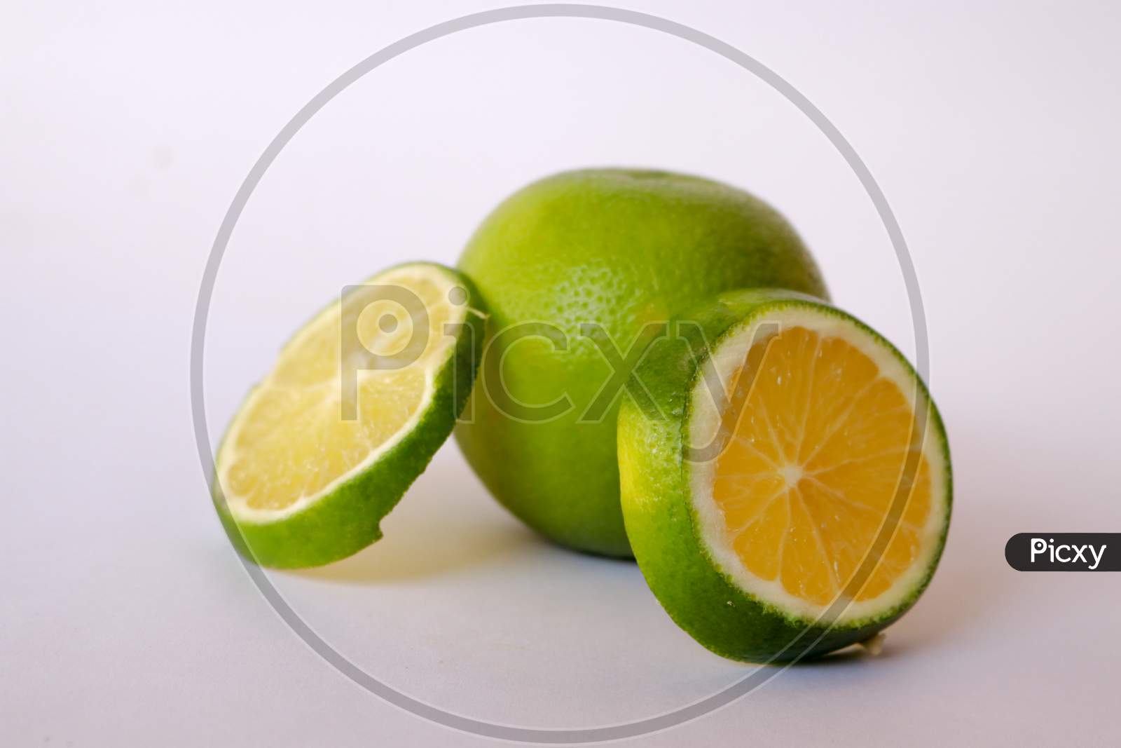 sweet lemon (Mosambi) isolated on white background