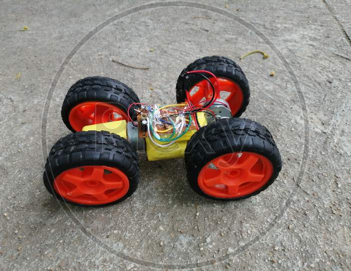 Small Remote Controlled Monster Truck Which Is Remote Controlled