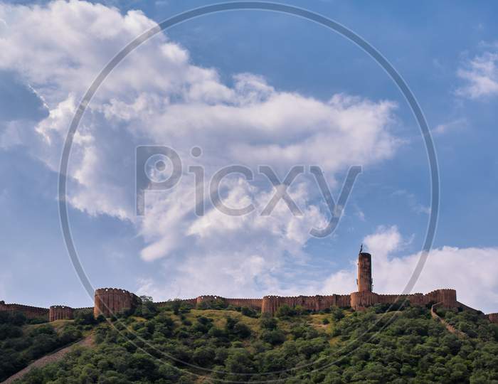Jaigarh Fort, Overlooking The Amer Fort In Jaipur, Rajasthan, India