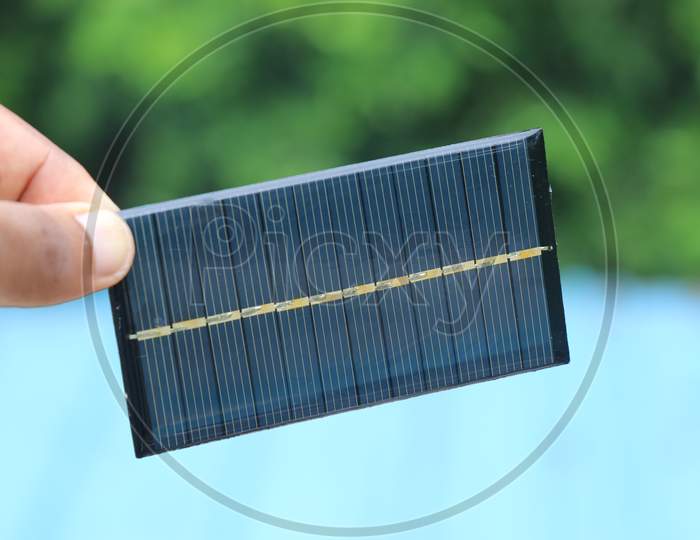 Solar Panel Also Called As Solar Cell Used In Small Light Equipments For Charging