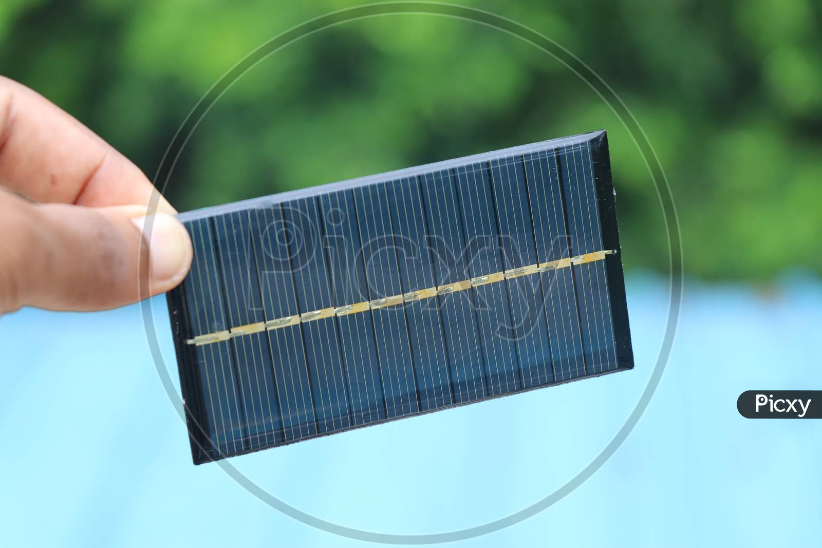 Solar Panel Also Called As Solar Cell Used In Small Light Equipments For Charging