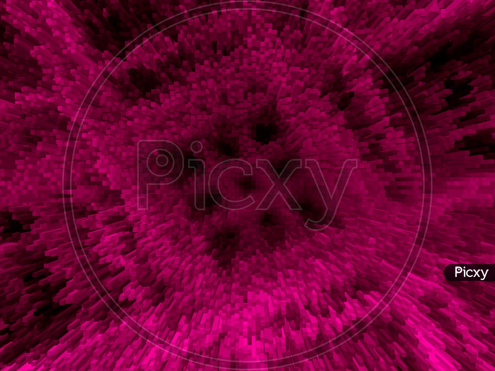 Pink abstract grid with checkered pattern
