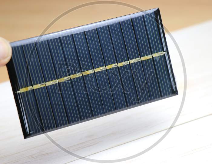 Solar Panel Made Of Silicon Used To Convert Solar Energy Into Electrical Energy