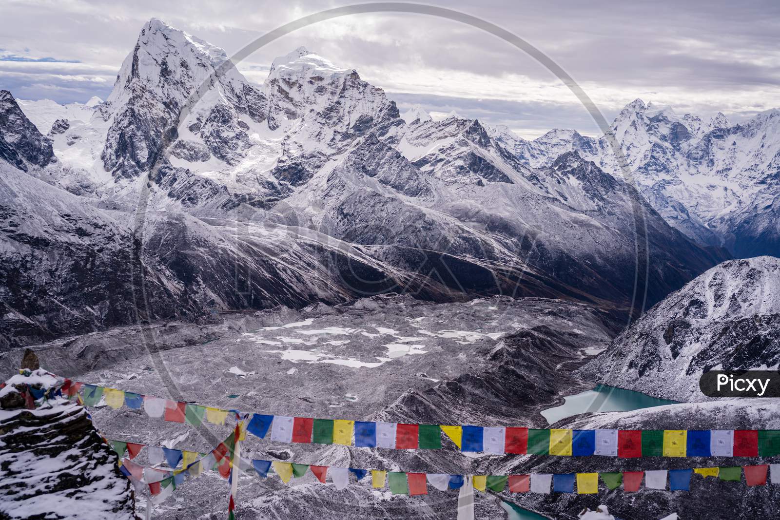 View from Gokyo ri in Everest region of Nepal