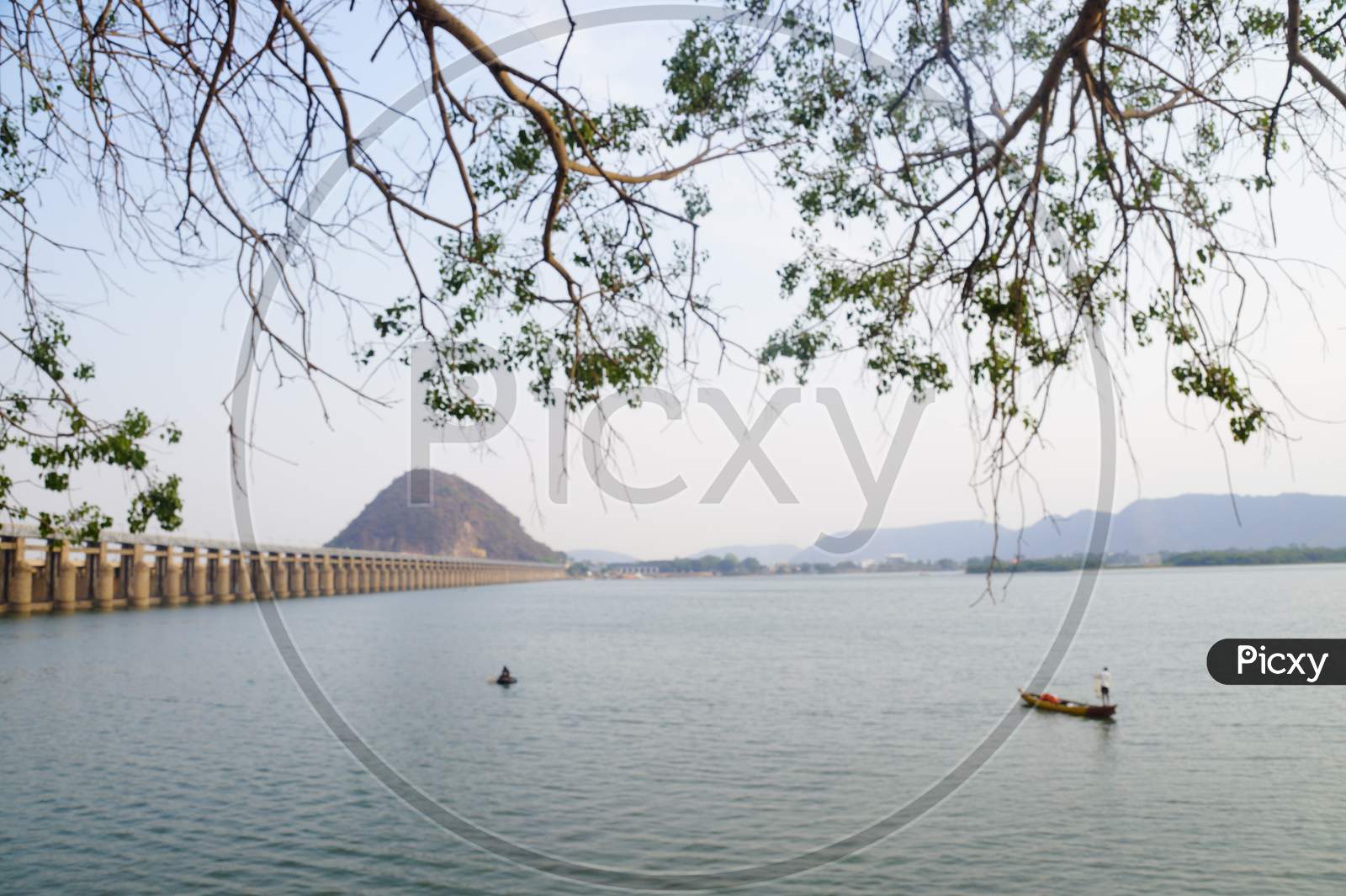 Beautiful Landscape View of Krishna River