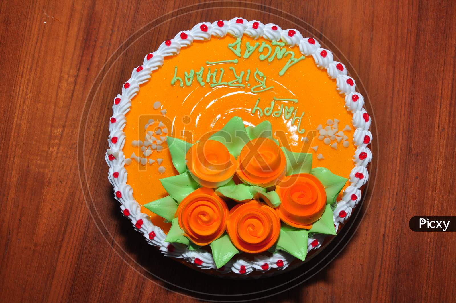 Beautiful cake recipe birthday orange colour