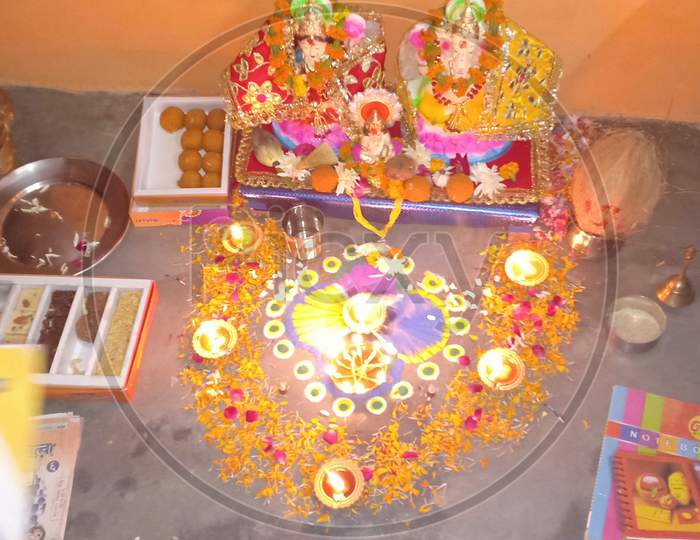 Diwali Puja celebration