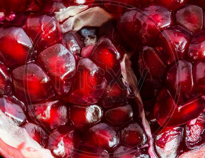 Pomegranate close up - fruit