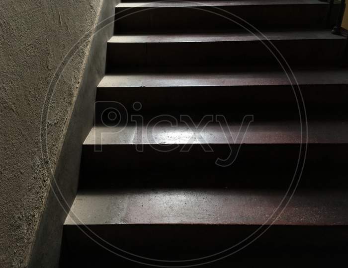 Staircase with light and shade