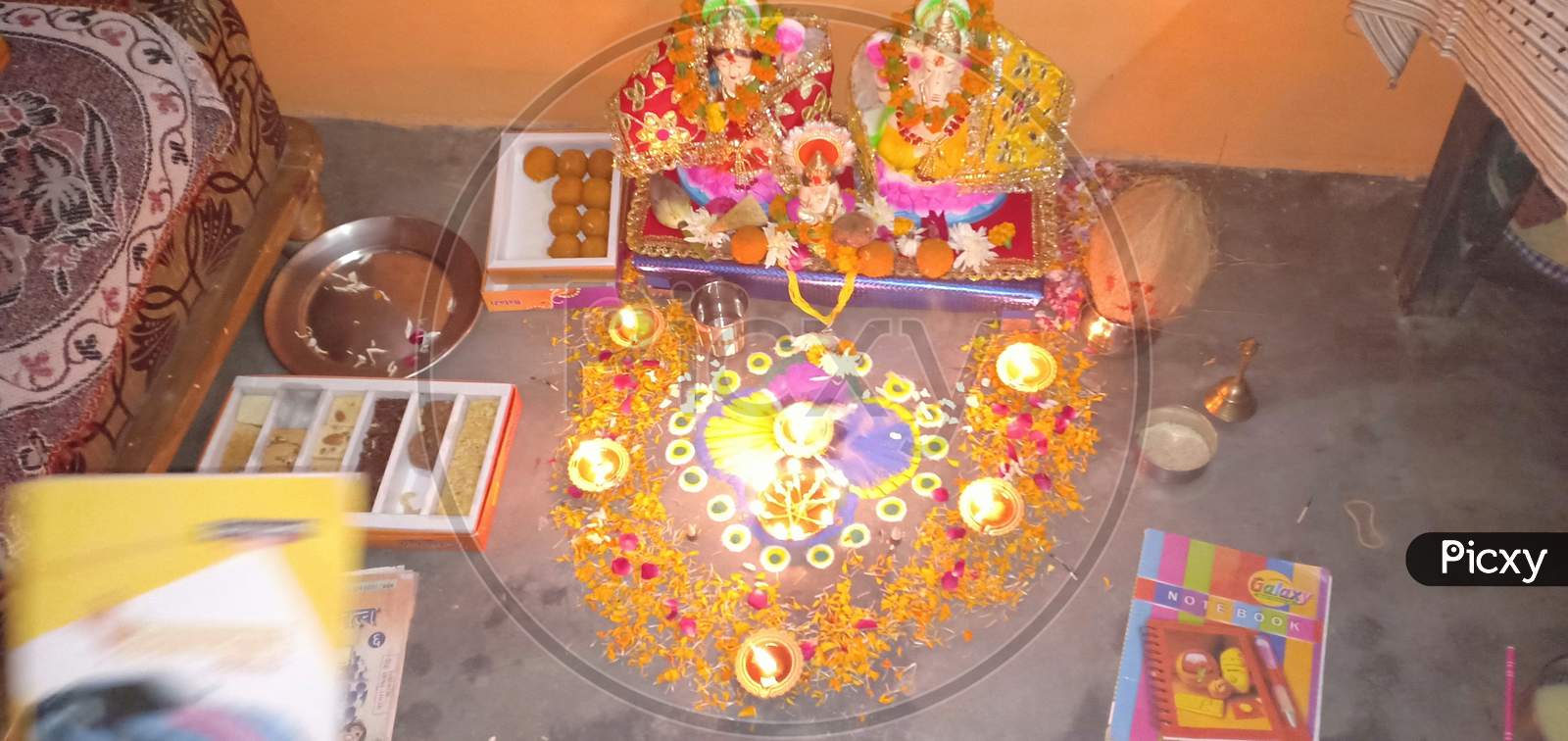 Diwali Puja celebration