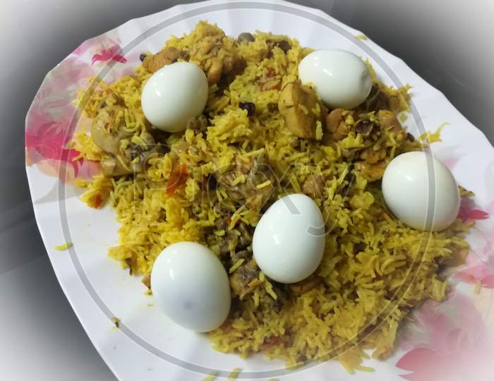 Tasty Arabian Style Egg Biryani