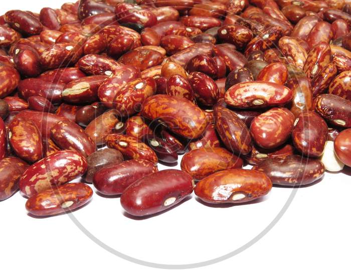 Kidney beans On White Background.Isolated Kidney Beans.