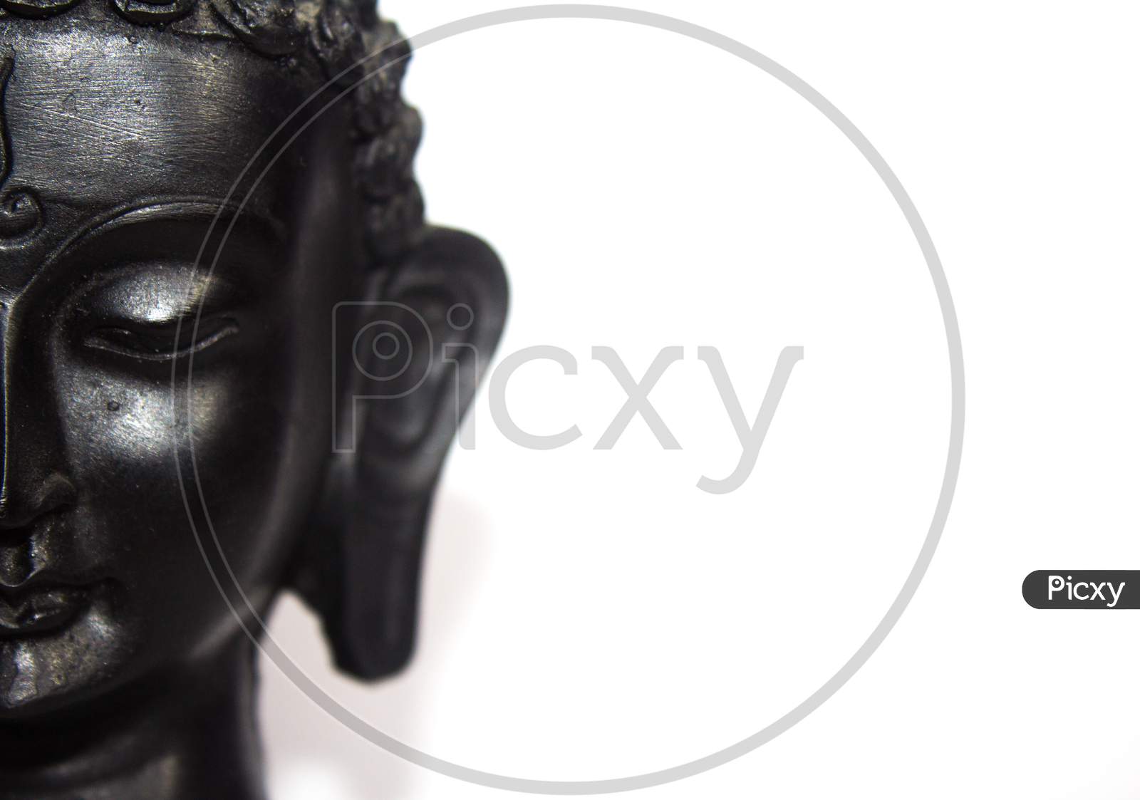 close up Face of Buddha, sculpture