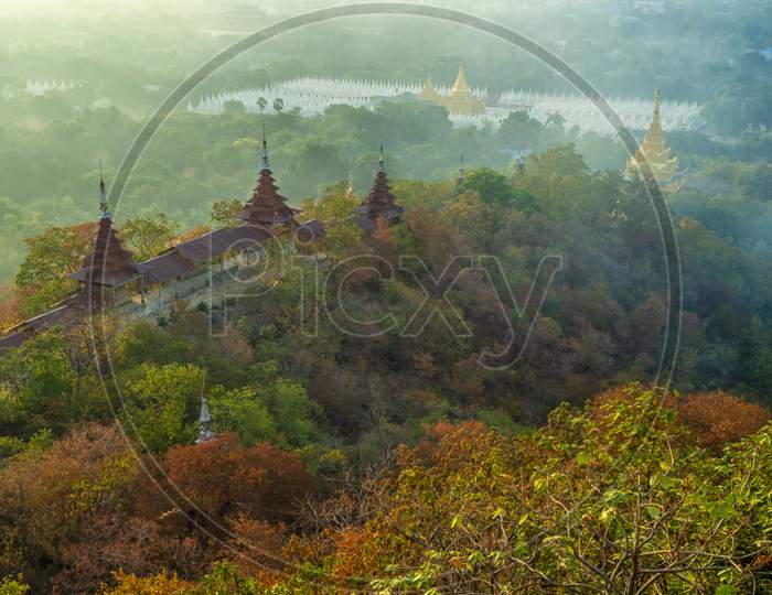 Mandalay hill sunrise view