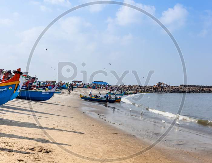 Fishing harbour ponnani kerala india