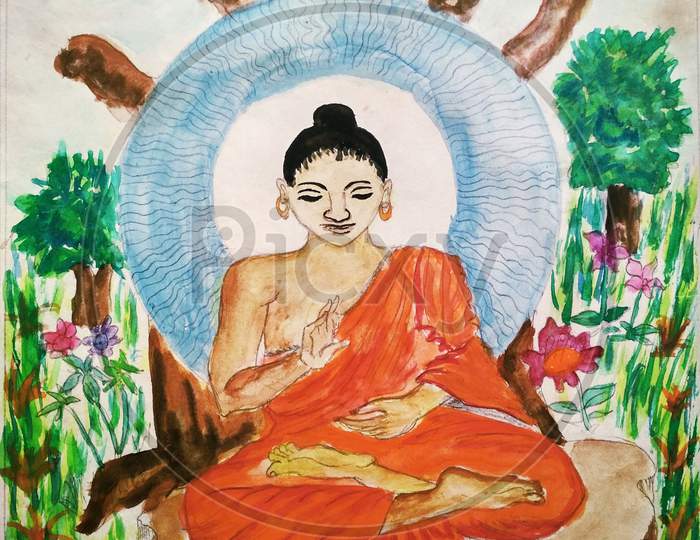Lord Buddha painting picture
