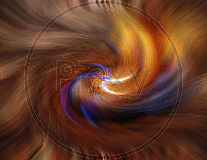 Abstract Of Colorful Spiral With Twirl Edit