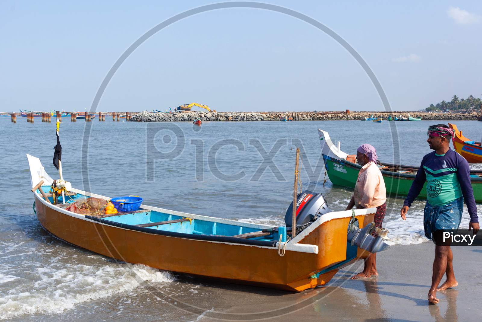 Image of Fishing in the harbour-LO448065-Picxy