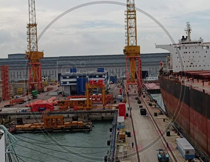 Shipyard in Singapore