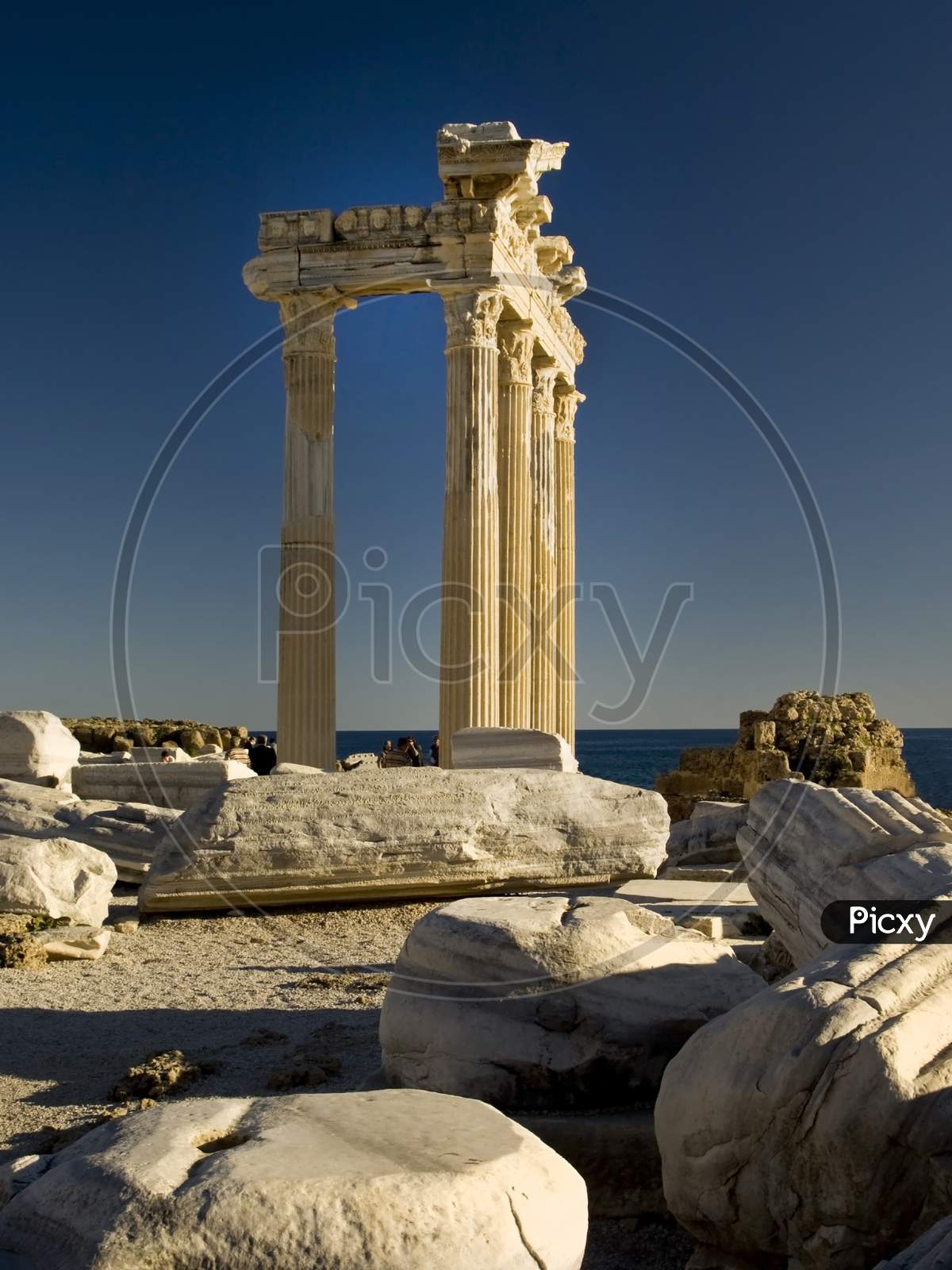 The Temple of Apollo at Side in Turkey.