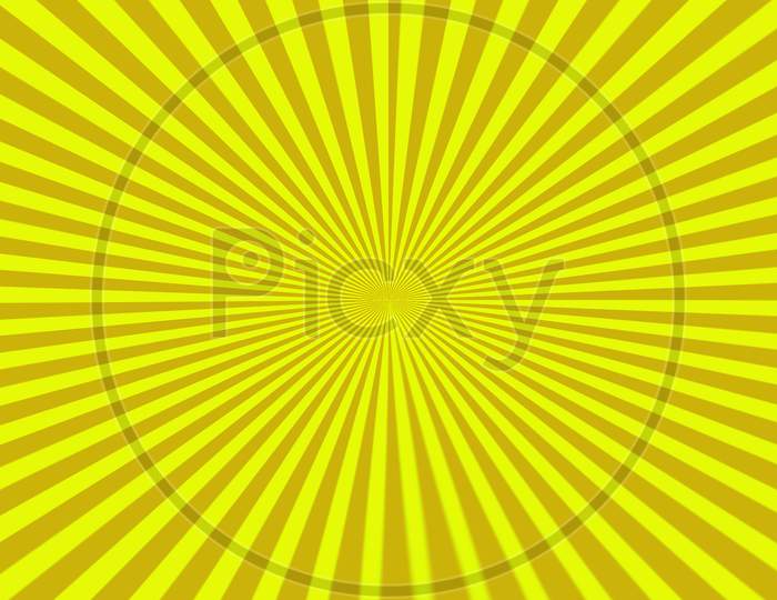 Light Yellow And Dark Yellow Color Star Burst And Beautiful Background.