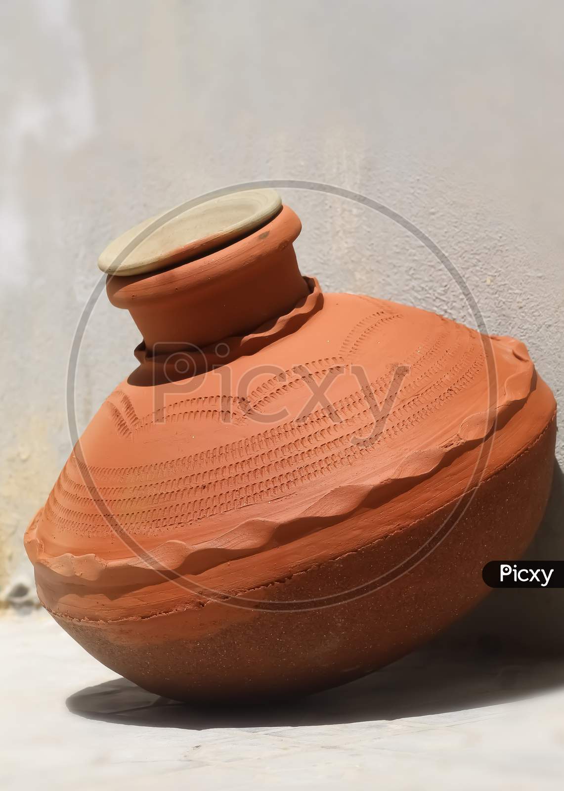 A beautiful clay pitcher