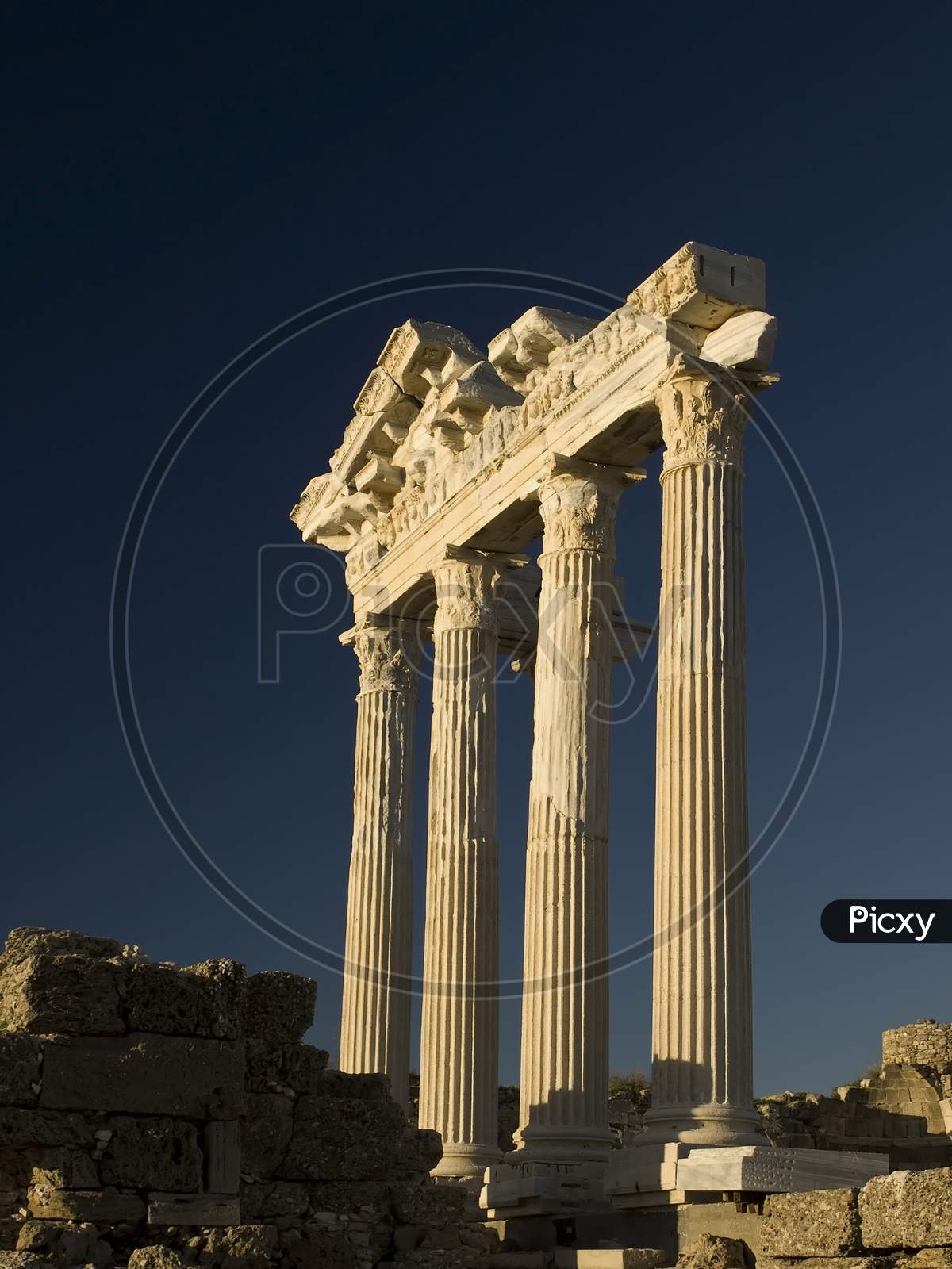 Temple of Apollo located in Side Turkey