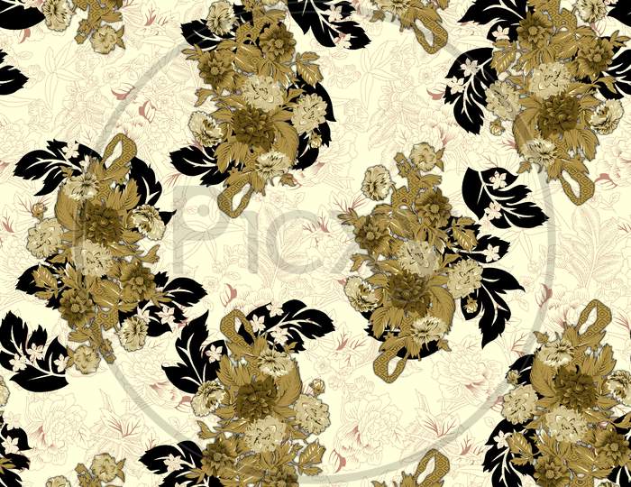 Decorative Flower Design Pattern Background