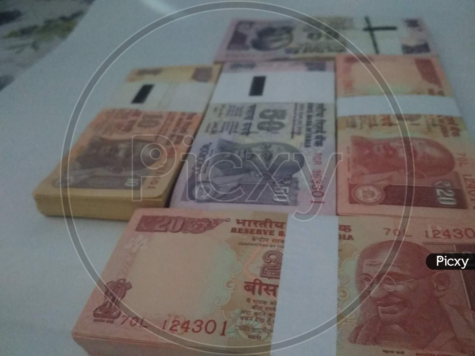 Royal Indian money currency ₹20  ₹50 ₹ 10