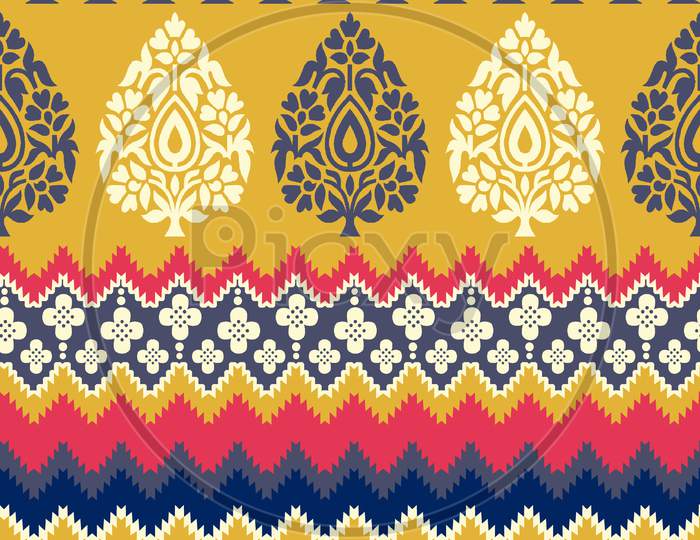 Indian Traditional Design Colorful Background