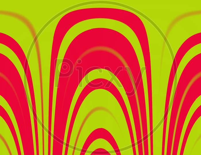 Light Red Color And Light Yellow Color Sun Burst And Background Design.