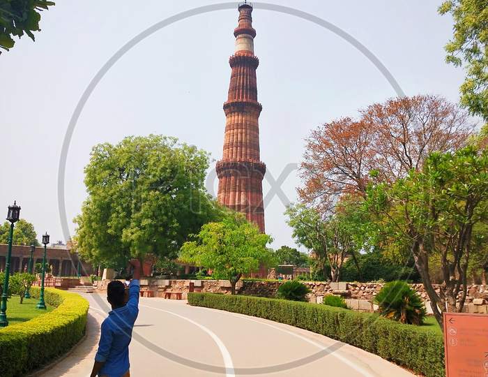 Qutub Minar most famous tourist attractions in new Delhi India