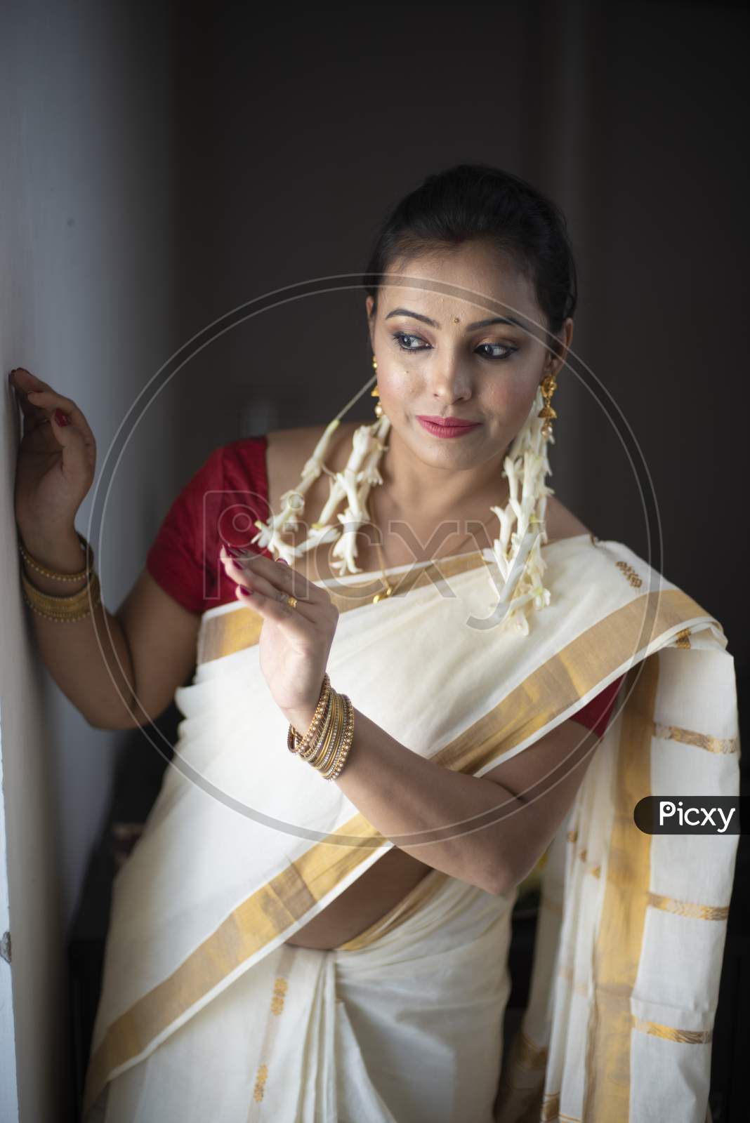 Designer white saree wiv red blouse... - A.S Fashion Outlets | Facebook