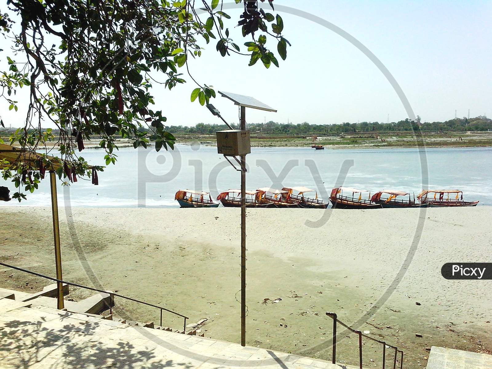 Jamuna river at Gokul India