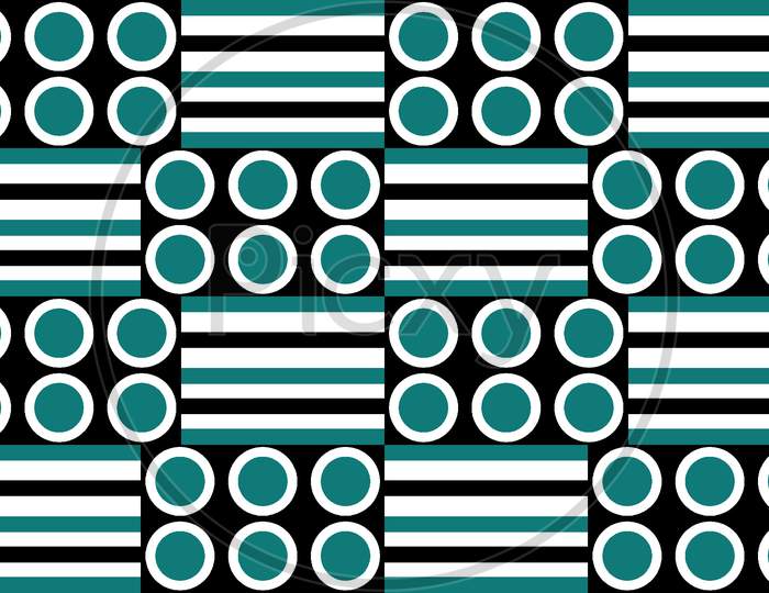 Seamless Geometrical Polka Dot Design Pattern Background
