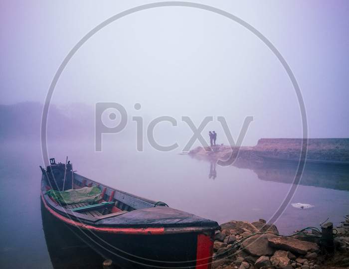 Misty morning at Dokhtawaddy River
