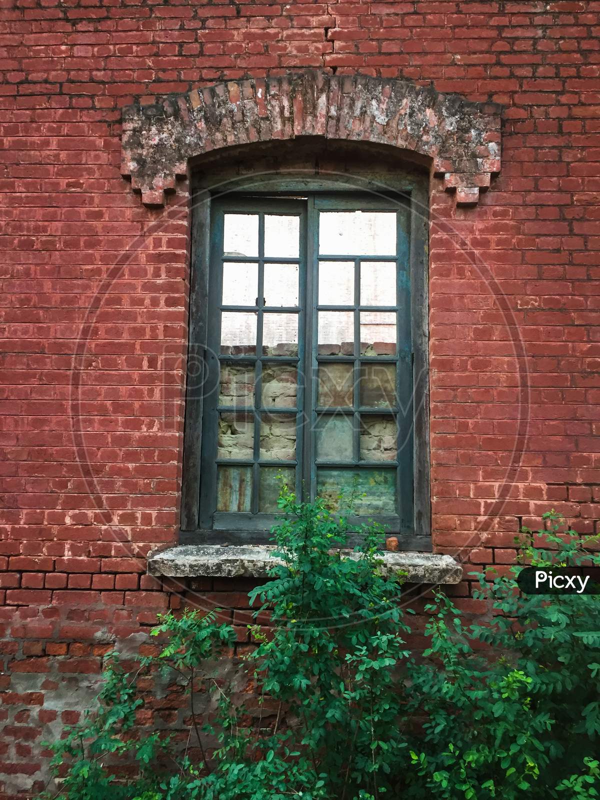 Agra/India - May 8, 2020: old wooden window in agra red fort, Agra Tourism