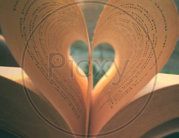 Heart Book Page