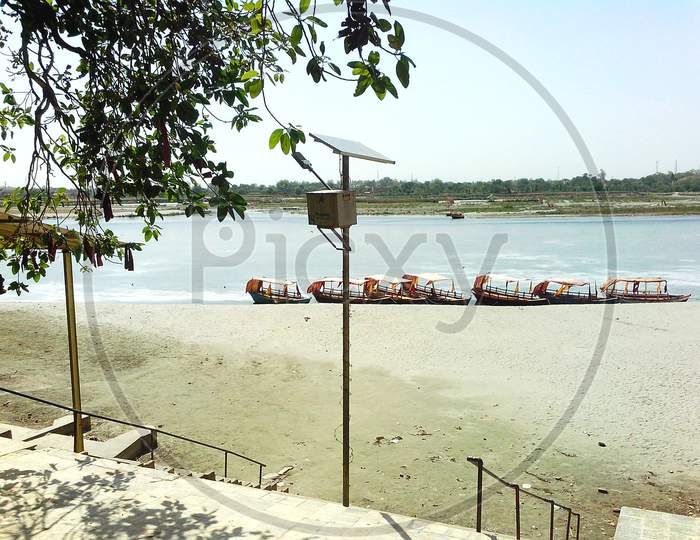 Jamuna river at Gokul India